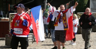 Čeští a slovenští fanoušci zaplavují Kodaň. Nechybí mezi nimi Jihočeši